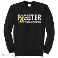 Fighter Endometriosis Awareness Month Ribbon Endo Warrior Sweatshirt thumb 0