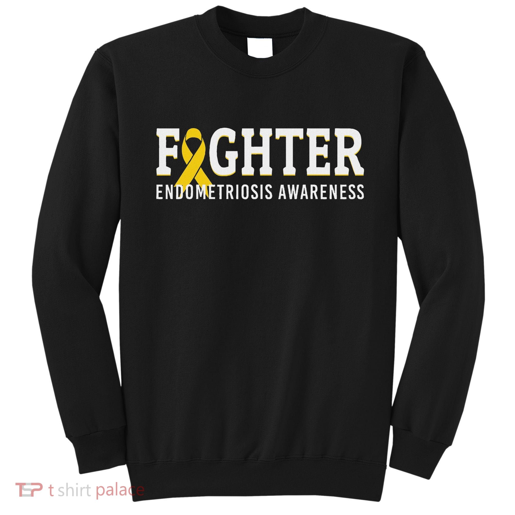 Fighter Endometriosis Awareness Month Ribbon Endo Warrior Sweatshirt