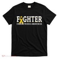 Fighter Endometriosis Awareness Month Ribbon Endo Warrior T-Shirt thumb 0