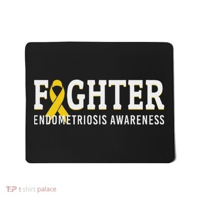 Fighter Endometriosis Awareness Month Ribbon Endo Warrior Mousepad
