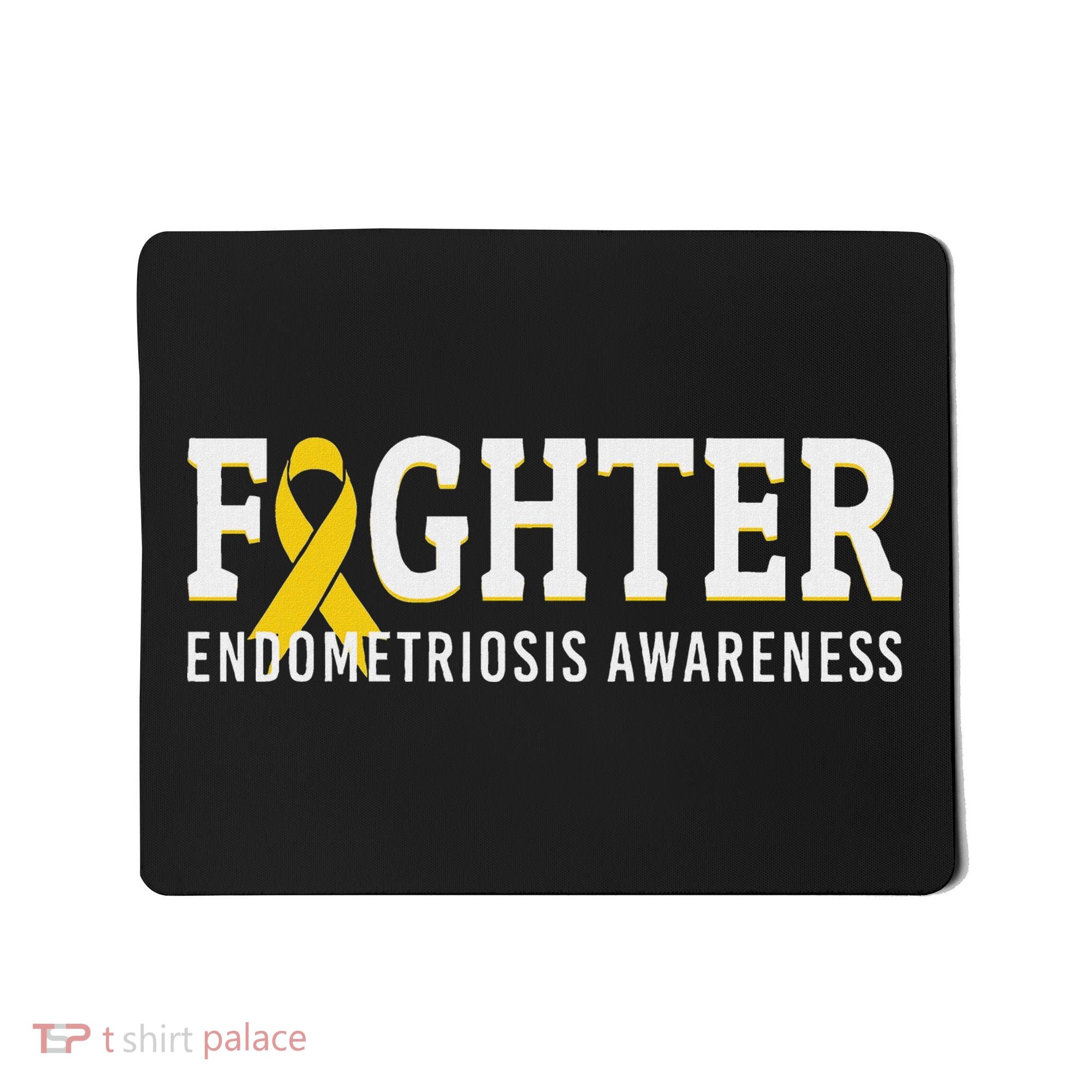Fighter Endometriosis Awareness Month Ribbon Endo Warrior Mousepad