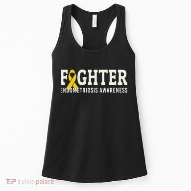 Fighter Endometriosis Awareness Month Ribbon Endo Warrior Women's Tank Top