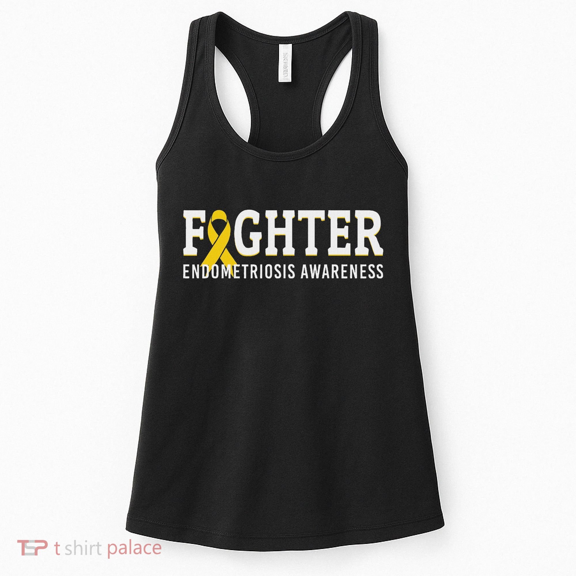 Fighter Endometriosis Awareness Month Ribbon Endo Warrior Women's Tank Top