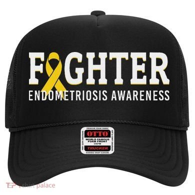 Fighter Endometriosis Awareness Month Ribbon Endo Warrior Hat