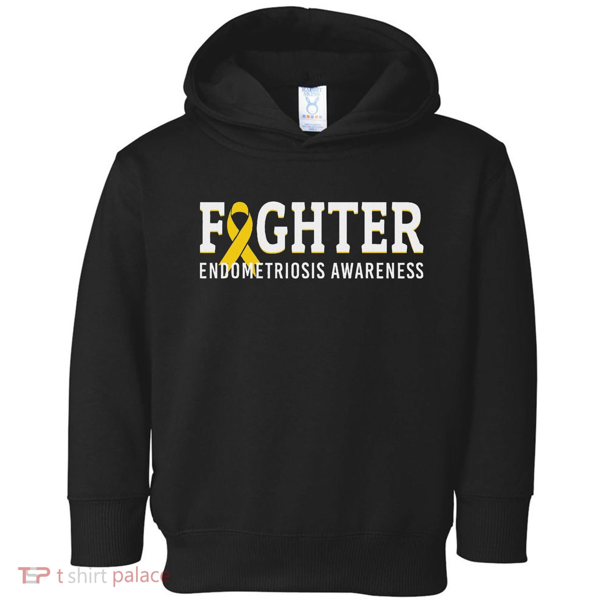 Fighter Endometriosis Awareness Month Ribbon Endo Warrior Toddler Hoodie