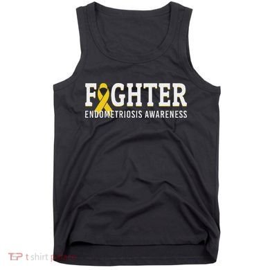 Fighter Endometriosis Awareness Month Ribbon Endo Warrior Tank Top