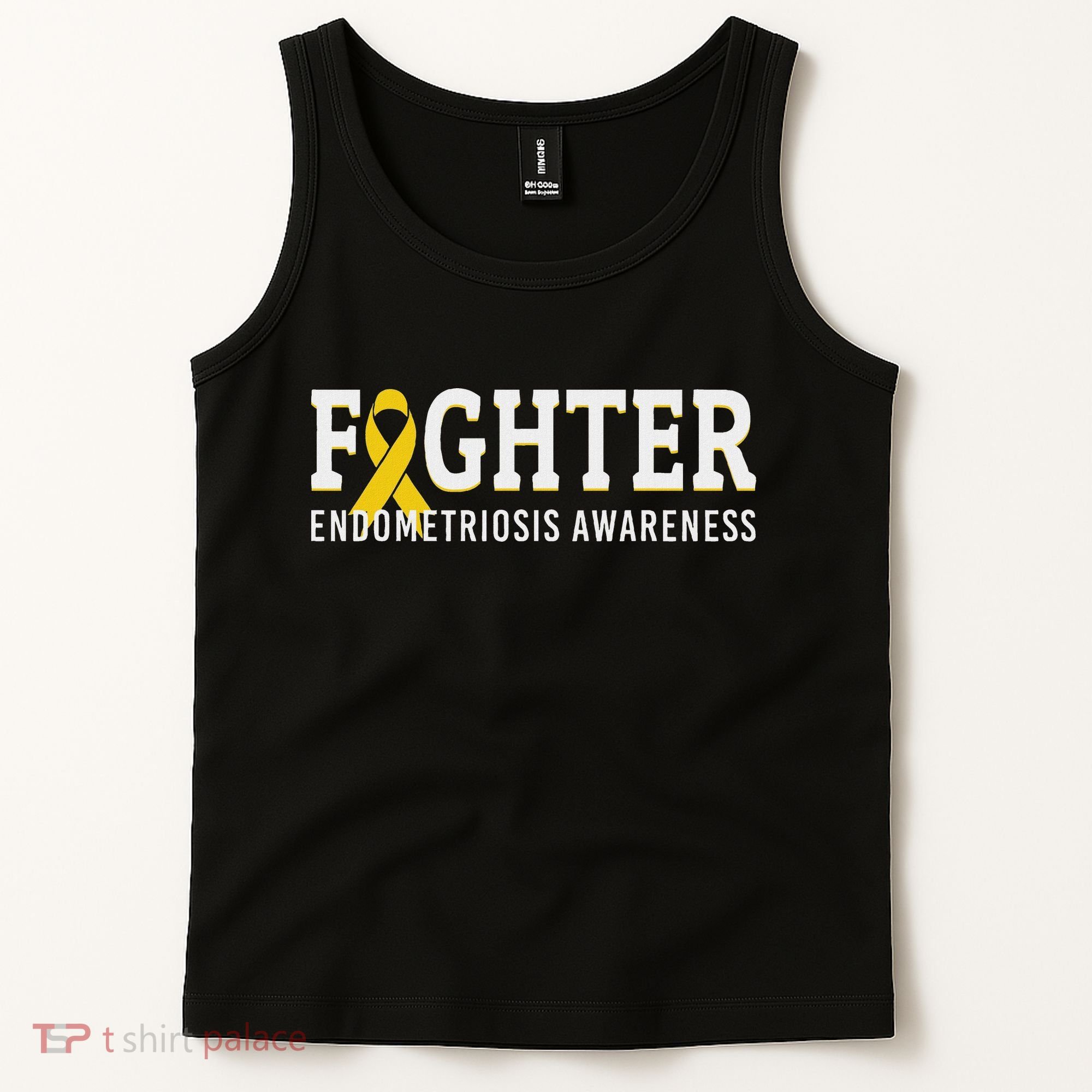 Fighter Endometriosis Awareness Month Ribbon Endo Warrior Tank Top