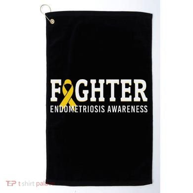 Fighter Endometriosis Awareness Month Ribbon Endo Warrior Golf Towel