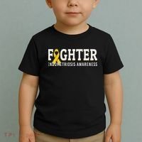 Fighter Endometriosis Awareness Month Ribbon Endo Warrior Toddler T-Shirt thumb 2