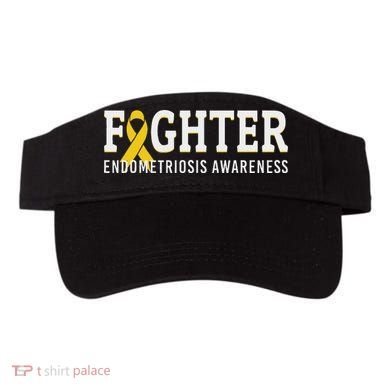 Fighter Endometriosis Awareness Month Ribbon Endo Warrior Visor