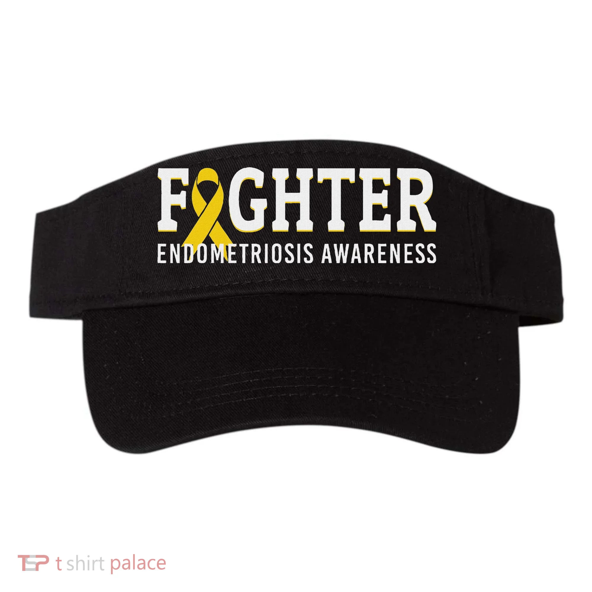 Fighter Endometriosis Awareness Month Ribbon Endo Warrior Visor
