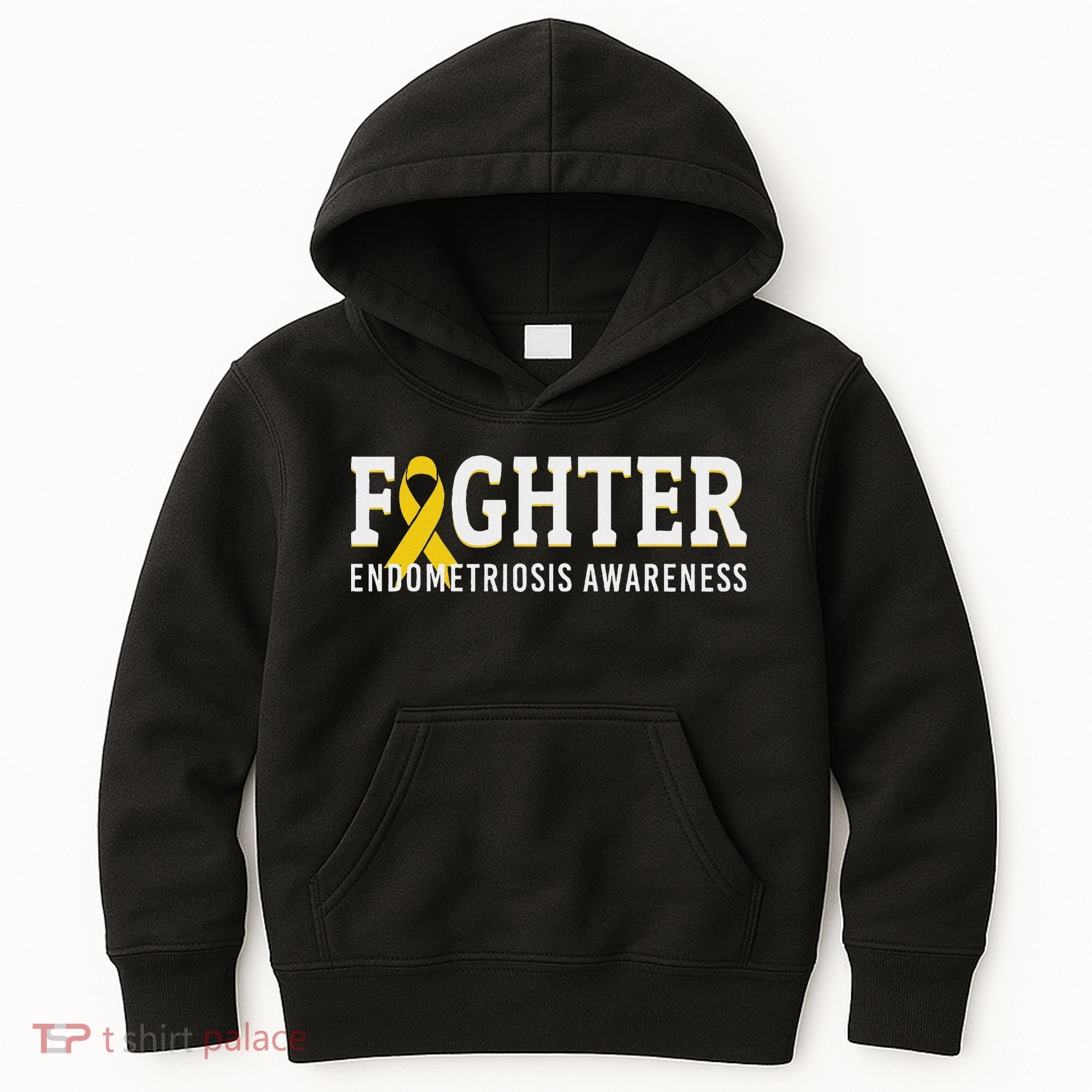 Fighter Endometriosis Awareness Month Ribbon Endo Warrior Kids Hoodie
