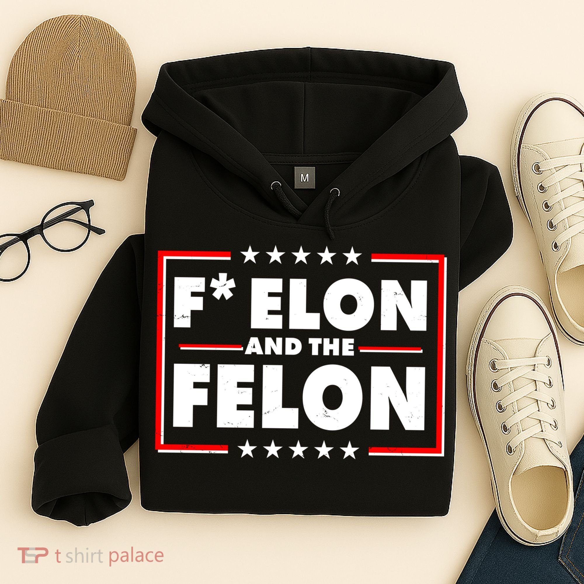 F Elon and the Felon Hoodie