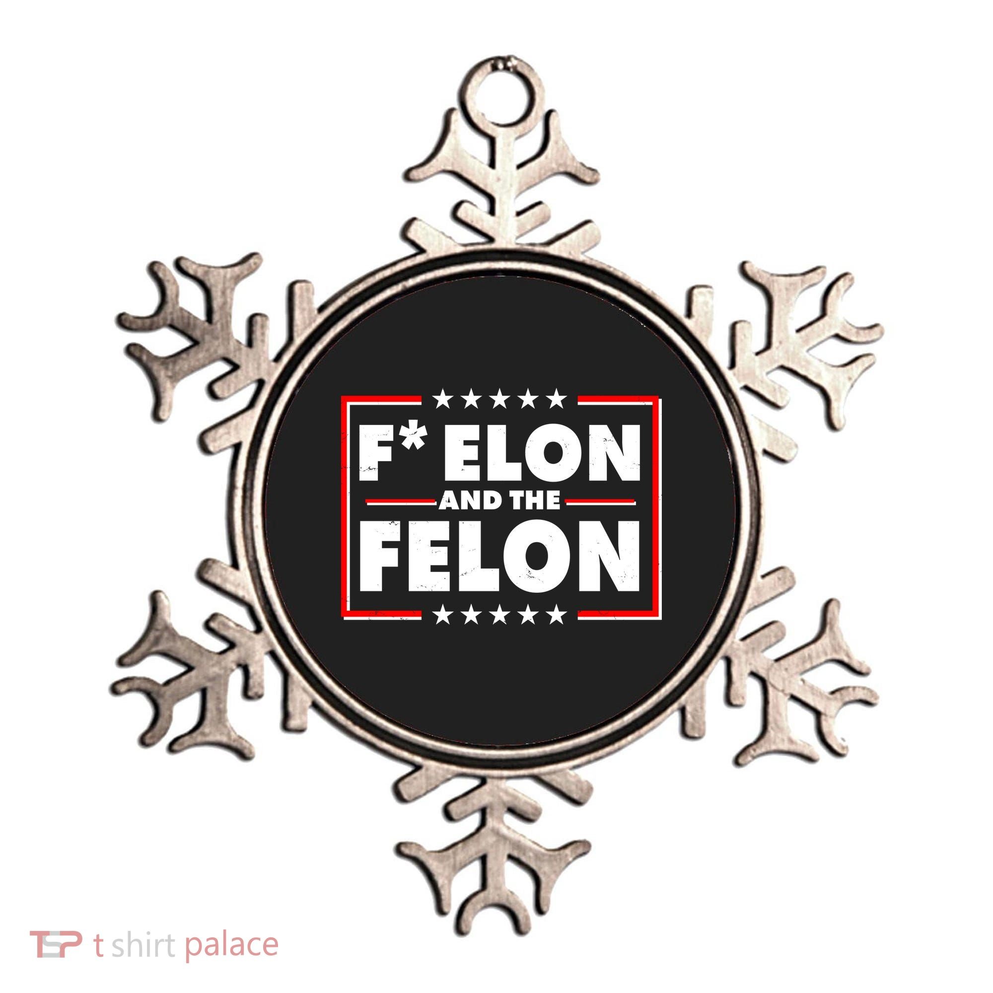 F Elon and the Felon Ornament