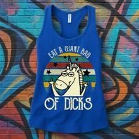 Funny Eat A Bag Of Dicks Gift Women's Tank Top thumb 3