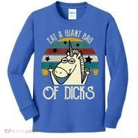 Funny Eat A Bag Of Dicks Gift Kids Long Sleeve Shirt thumb 0