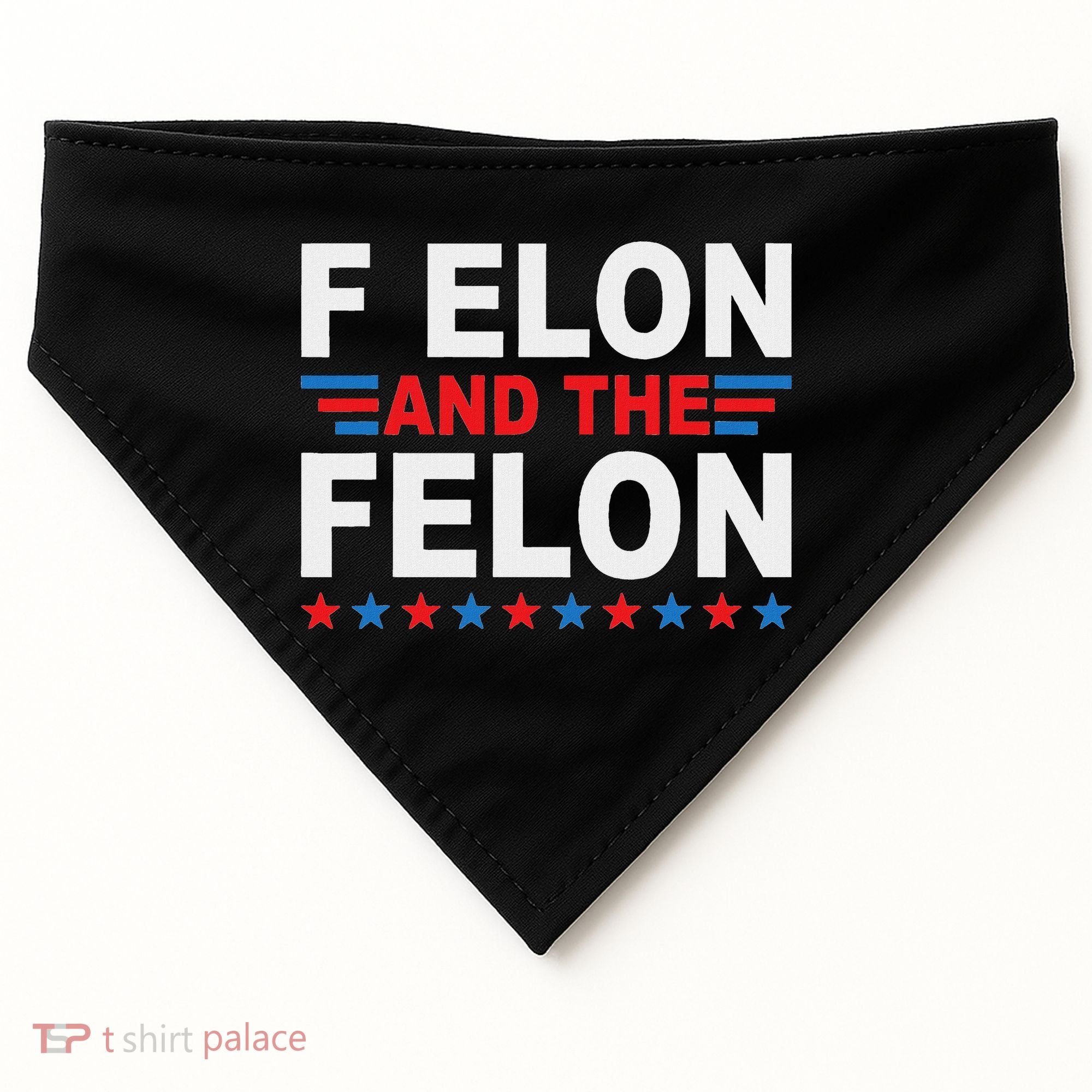 F Elon And The Felon USA-Made Doggie Bandana