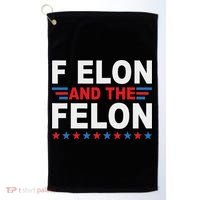 F Elon And The Felon Golf Towel thumb 0