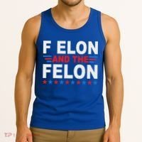 F Elon And The Felon Tank Top thumb 3