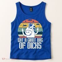 Funny Eat A Giant Bag Of Dicks Gift Funny Unicorn Apparel Item Gift Tank Top thumb 2