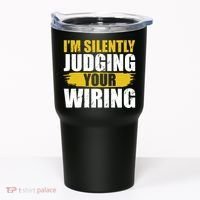 Funny Electrician Art For Electricity Gag Electrician Tumbler thumb 0