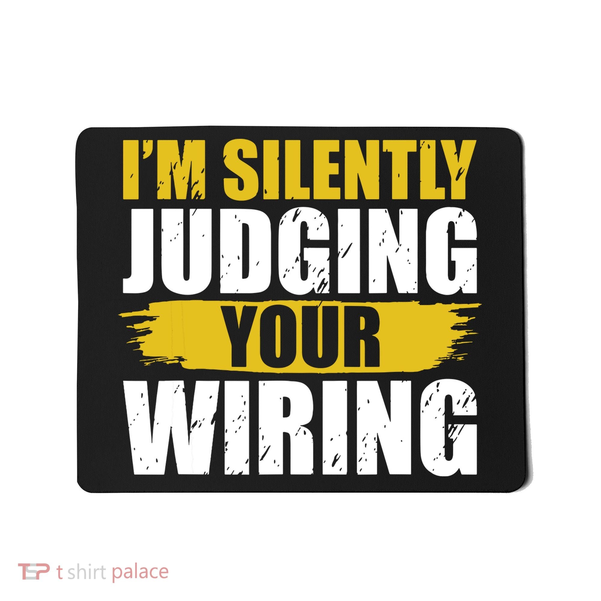 Funny Electrician Art For Electricity Gag Electrician Mousepad