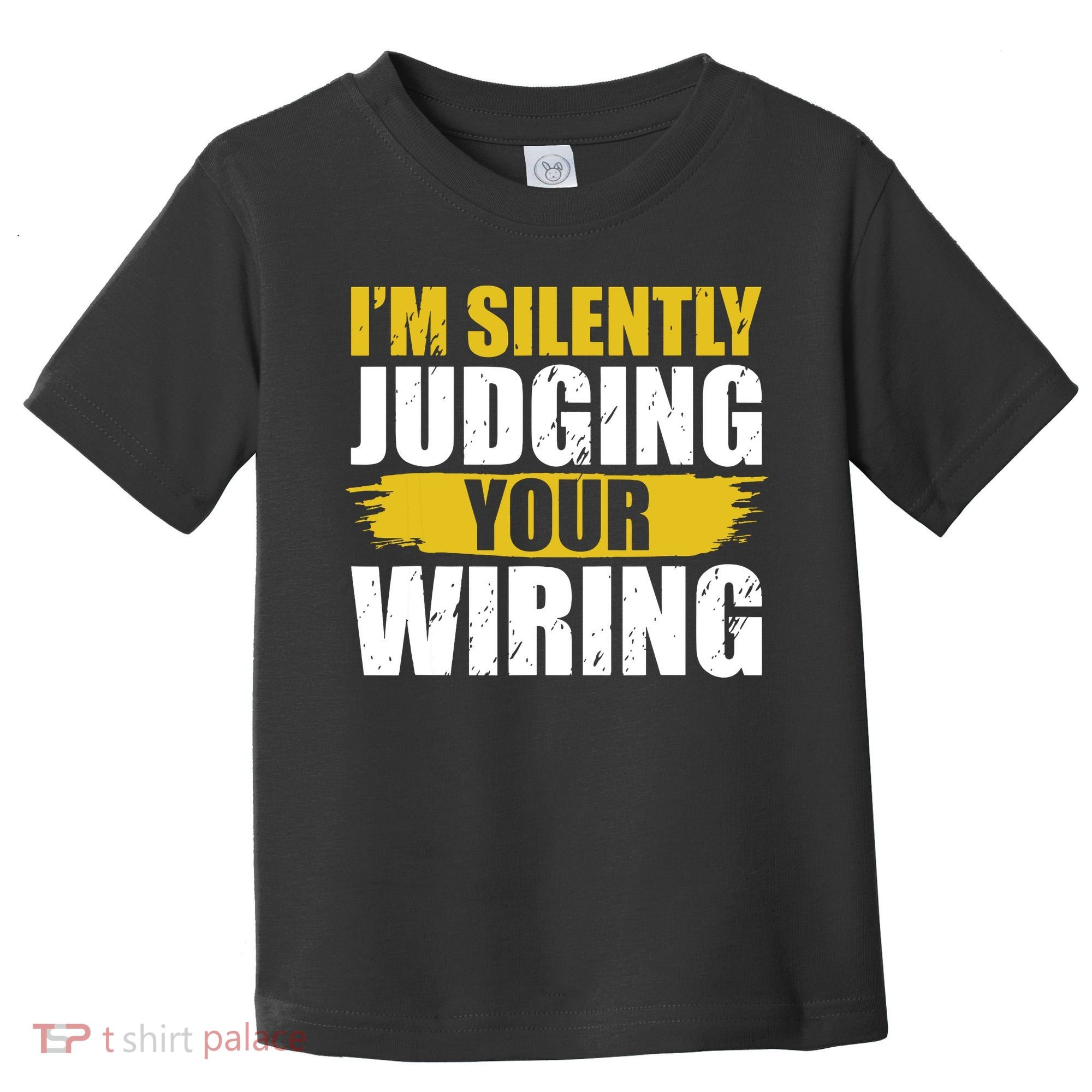 Funny Electrician Art For Electricity Gag Electrician Toddler T-Shirt
