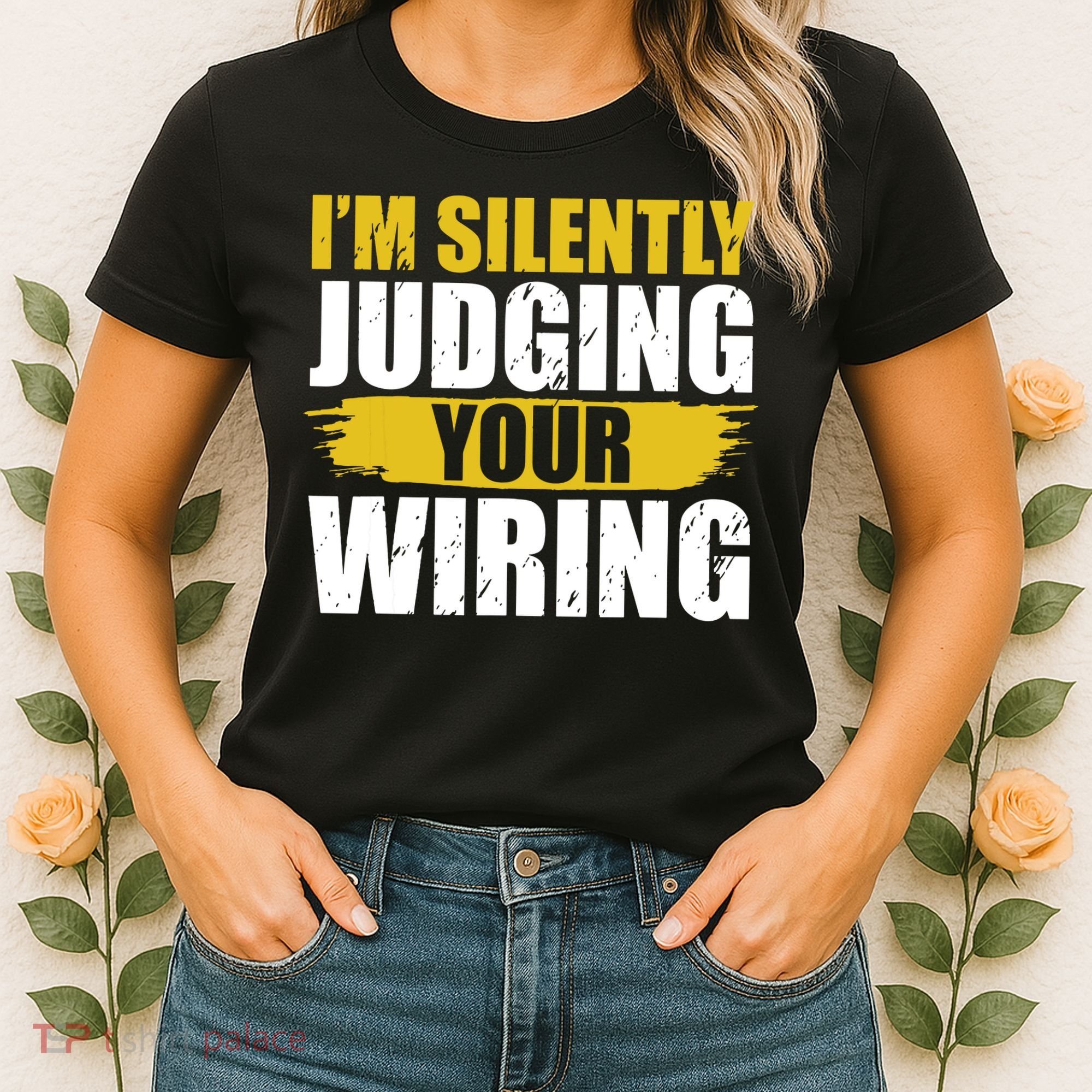 Funny Electrician Art For Electricity Gag Electrician Women's T-Shirt
