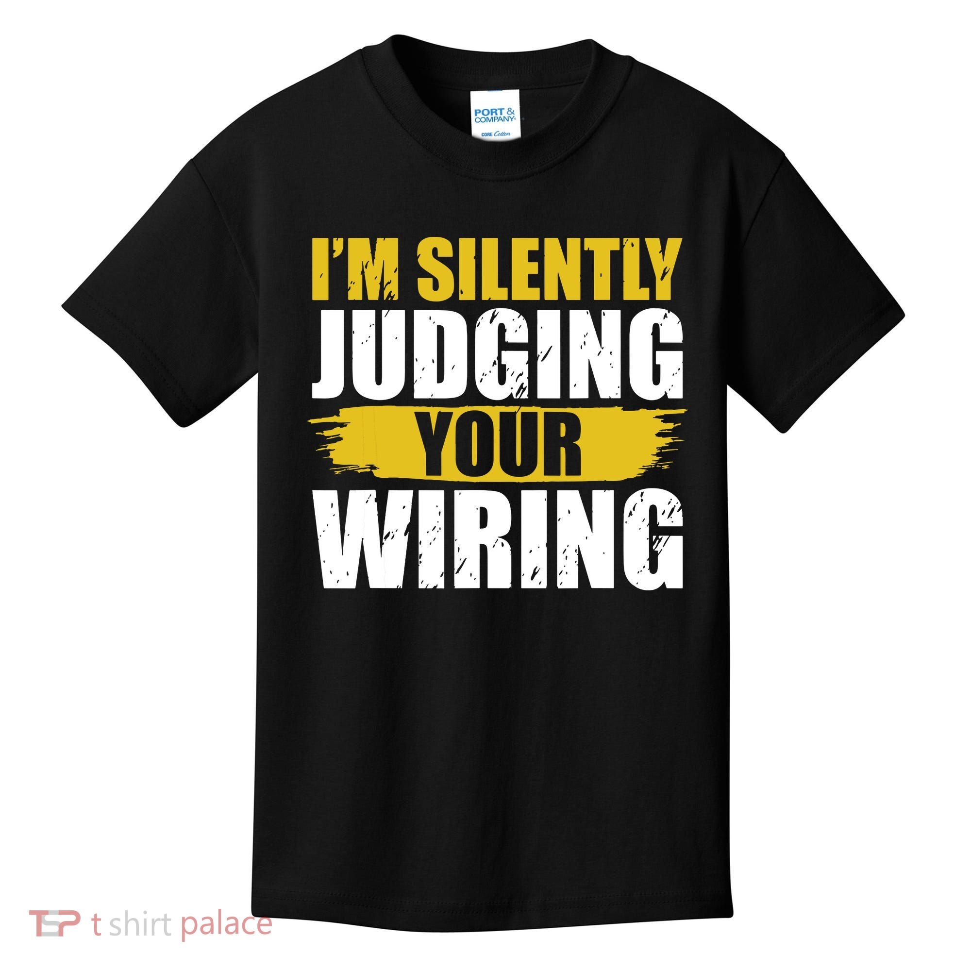 Funny Electrician Art For Electricity Gag Electrician Kids T-Shirt