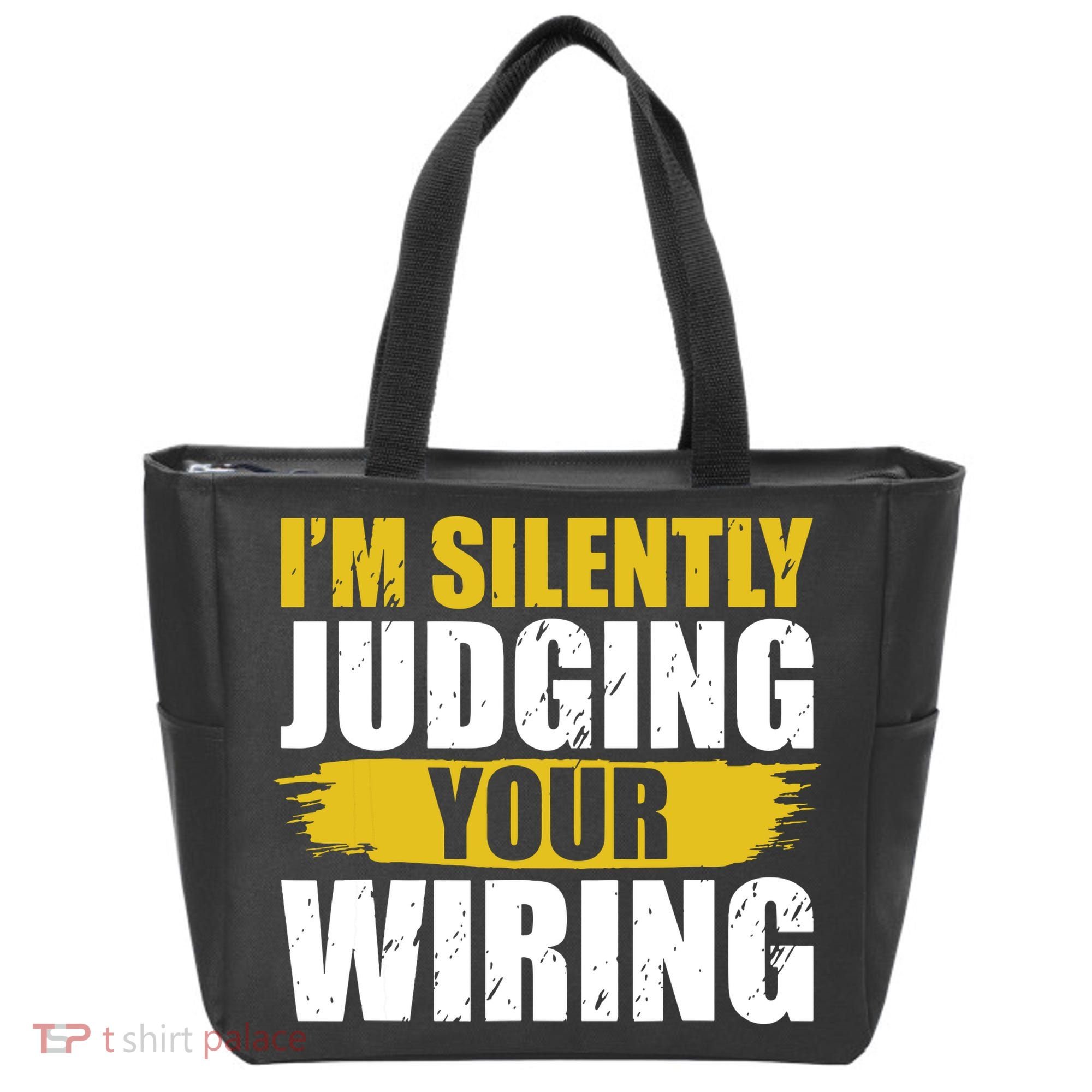 Funny Electrician Art For Electricity Gag Electrician Tote Bag