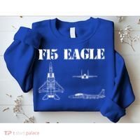 F15 Eagle Airplane Pilot Sweatshirt thumb 2