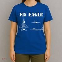 F15 Eagle Airplane Pilot T-Shirt thumb 4
