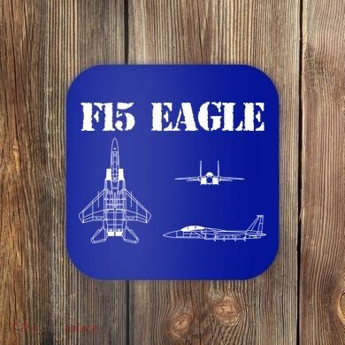 F15 Eagle Airplane Pilot Coaster