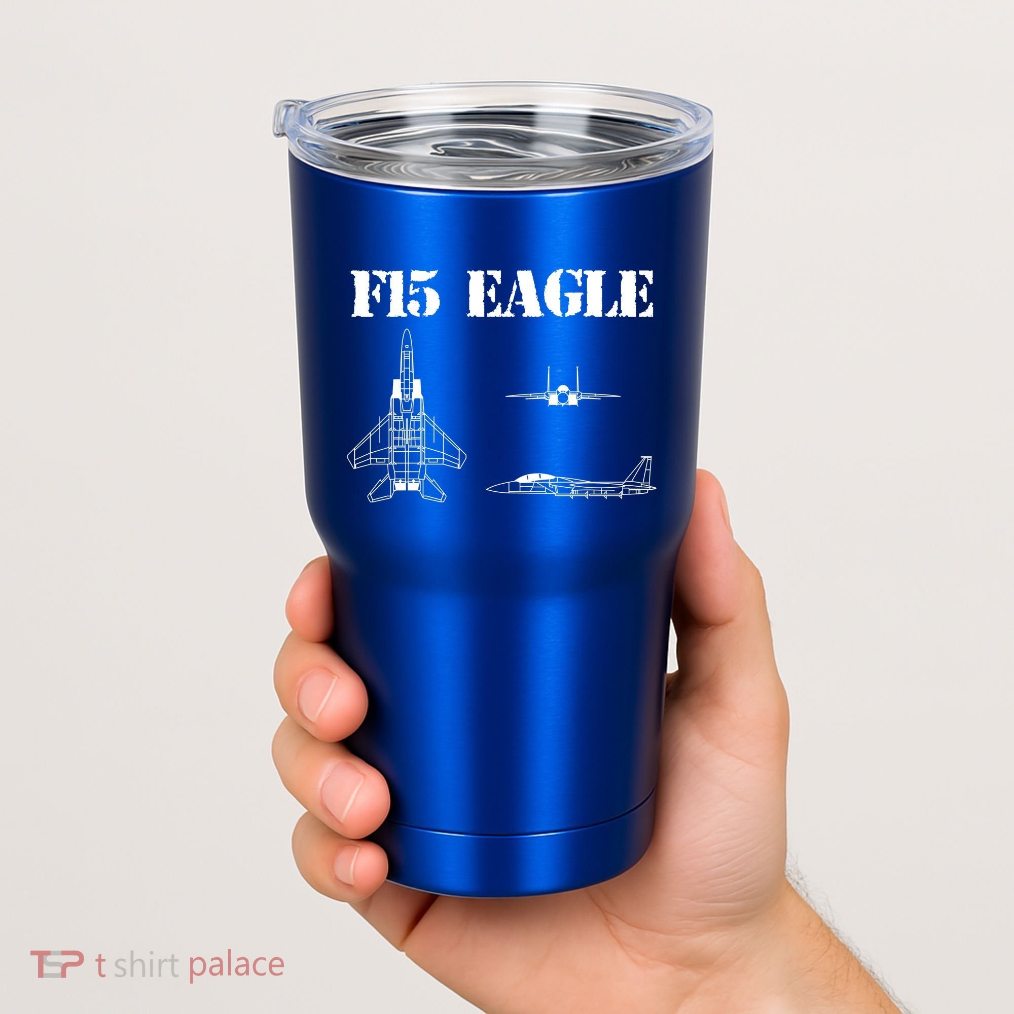 F15 Eagle Airplane Pilot Tumbler
