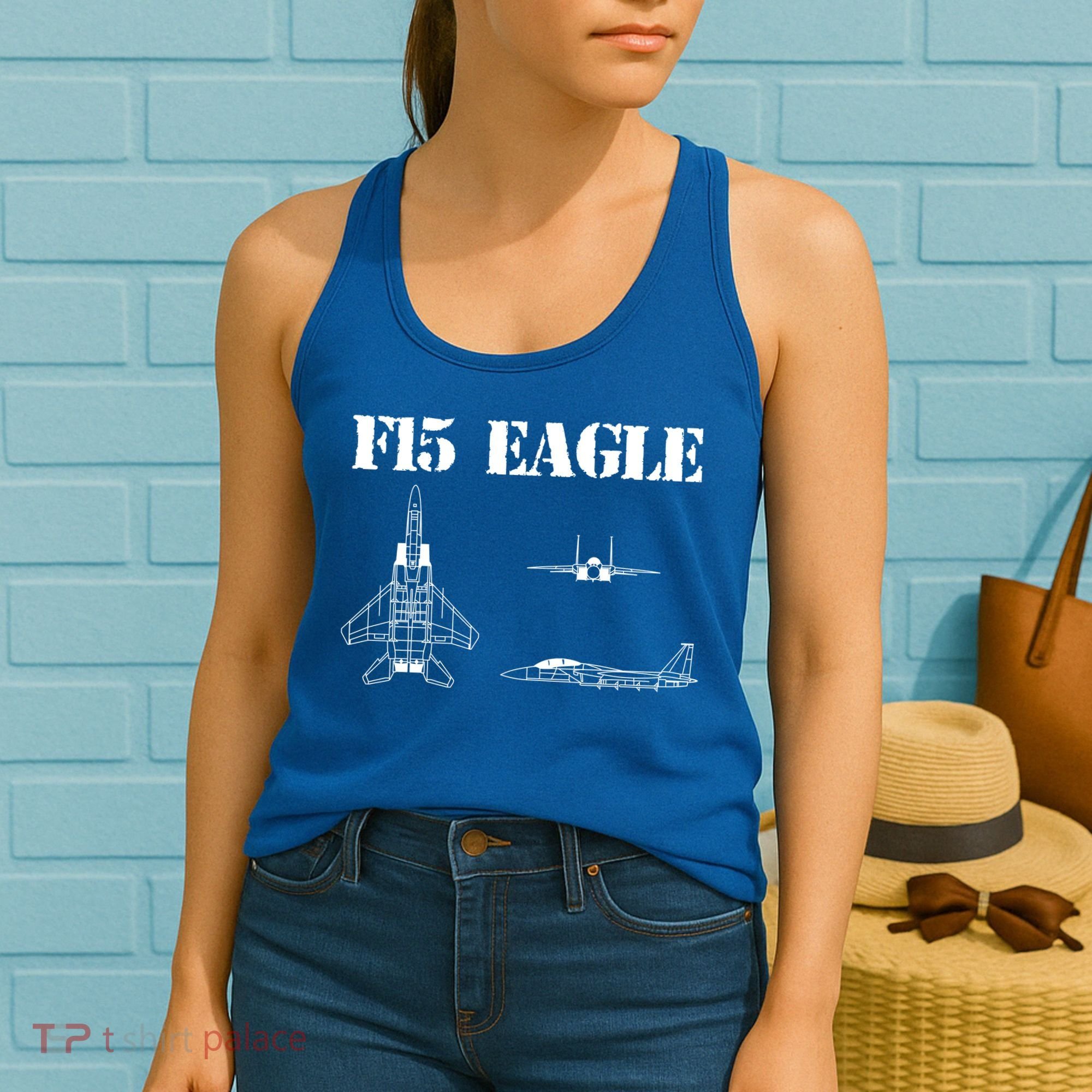 F15 Eagle Airplane Pilot Women's Tank Top