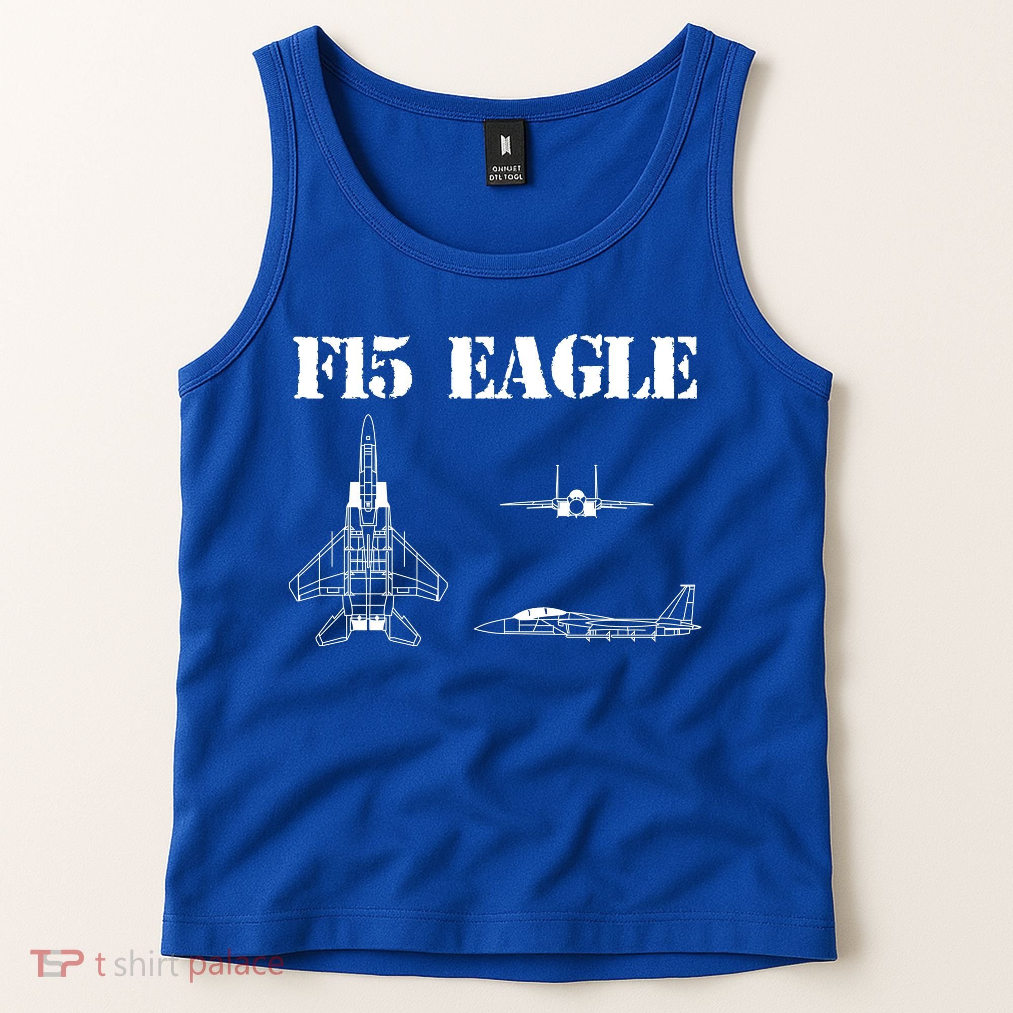 F15 Eagle Airplane Pilot Tank Top