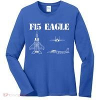 F15 Eagle Airplane Pilot Women's Long Sleeve Shirt thumb 0