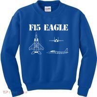 F15 Eagle Airplane Pilot Kids Sweatshirt thumb 0