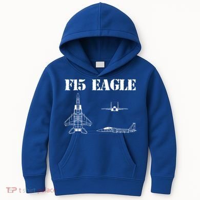 F15 Eagle Airplane Pilot Kids Hoodie