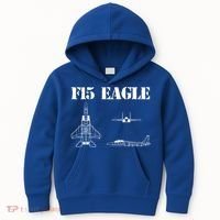 F15 Eagle Airplane Pilot Kids Hoodie thumb 0
