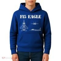 F15 Eagle Airplane Pilot Kids Hoodie thumb 4