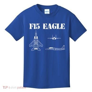 F15 Eagle Airplane Pilot Kids T-Shirt
