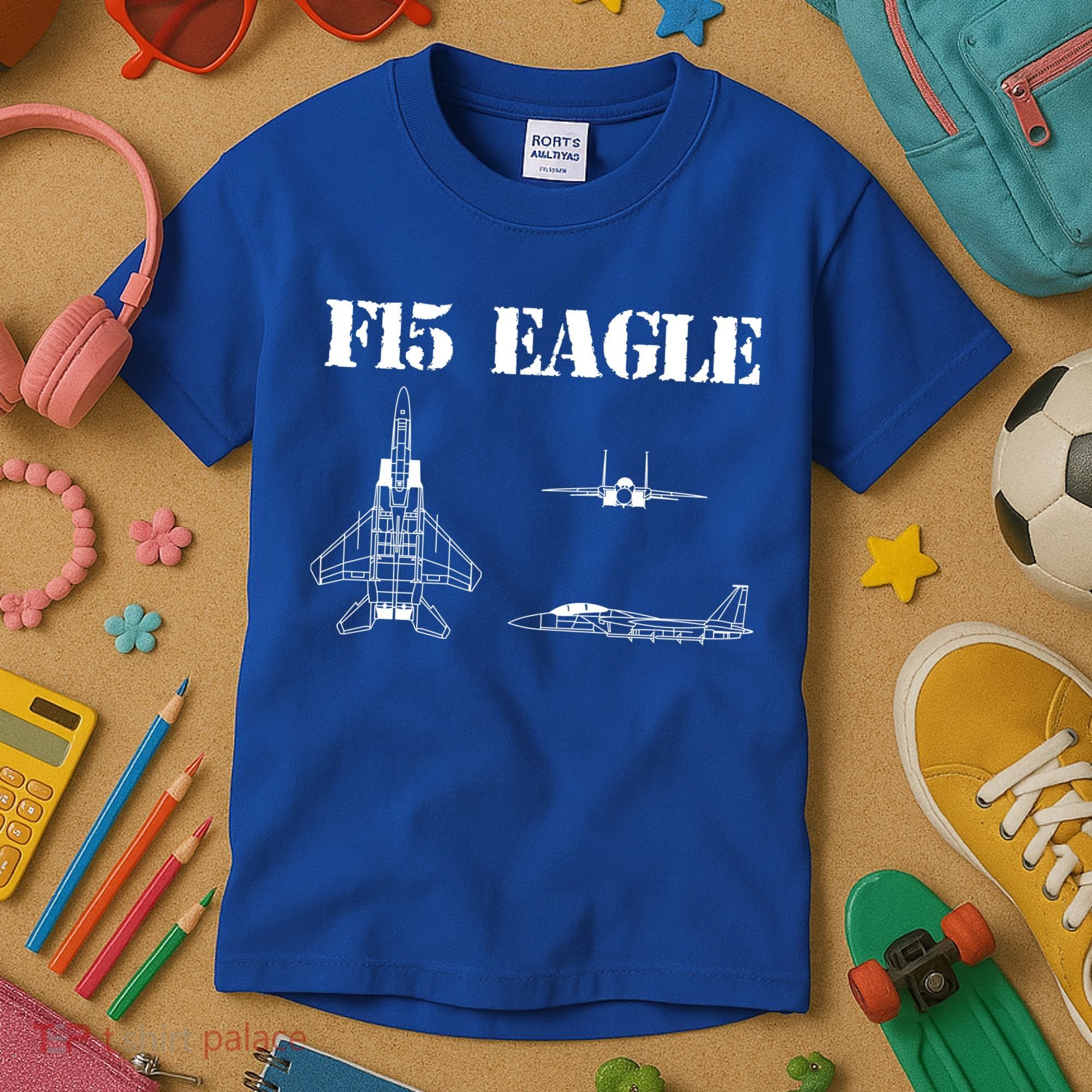 F15 Eagle Airplane Pilot Kids T-Shirt