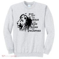 Fear Not For Jesus The Lion Of Judah Has Triumphed Sweatshirt thumb 0