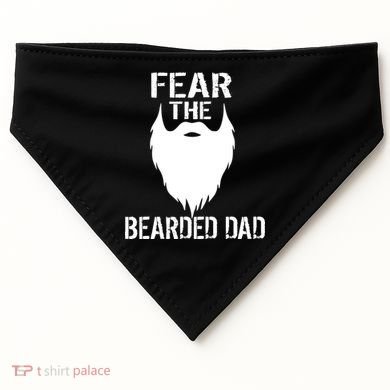 Fear The Bearded Dad USA-Made Doggie Bandana