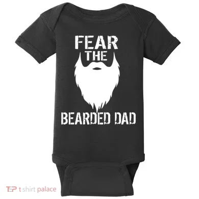 Fear The Bearded Dad Baby Bodysuit