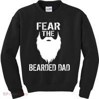 Fear The Bearded Dad Kids Sweatshirt thumb 0