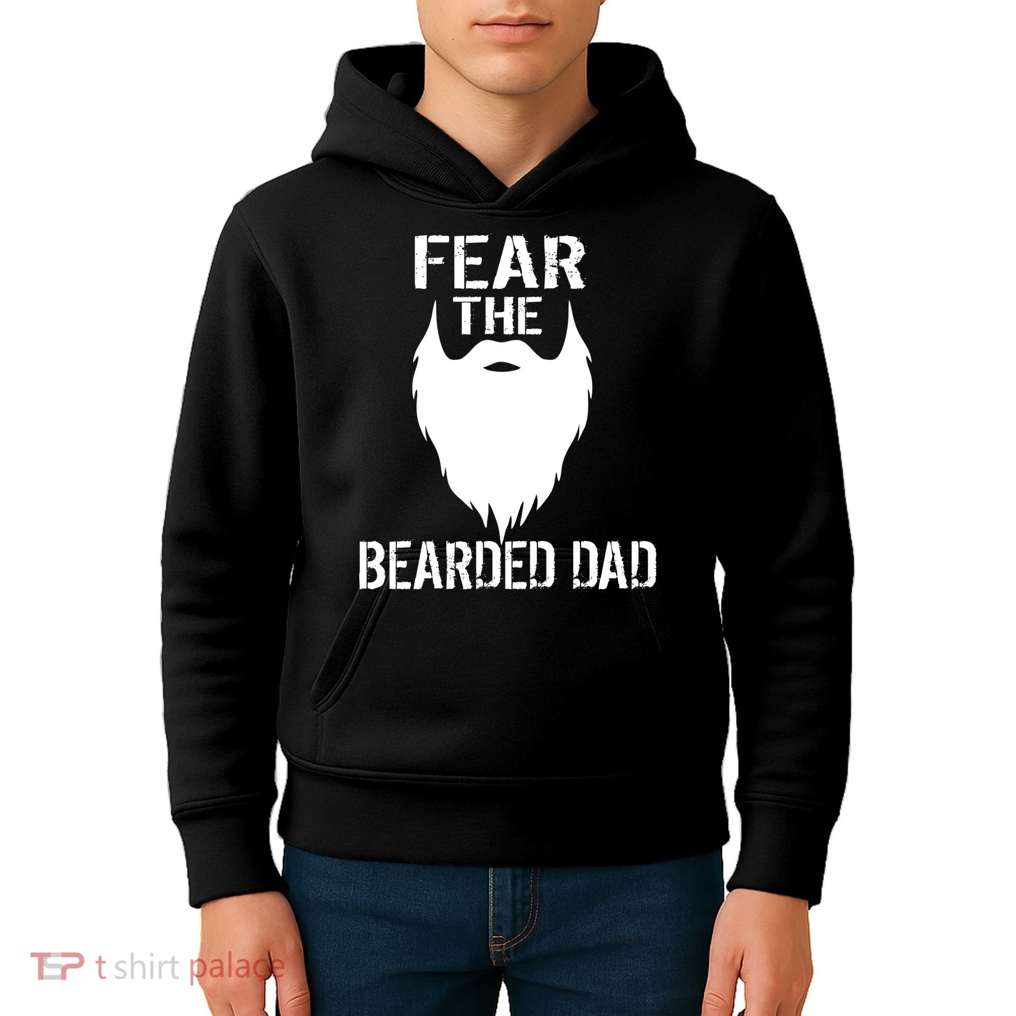Fear The Bearded Dad Kids Hoodie