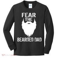 Fear The Bearded Dad Kids Long Sleeve Shirt thumb 0