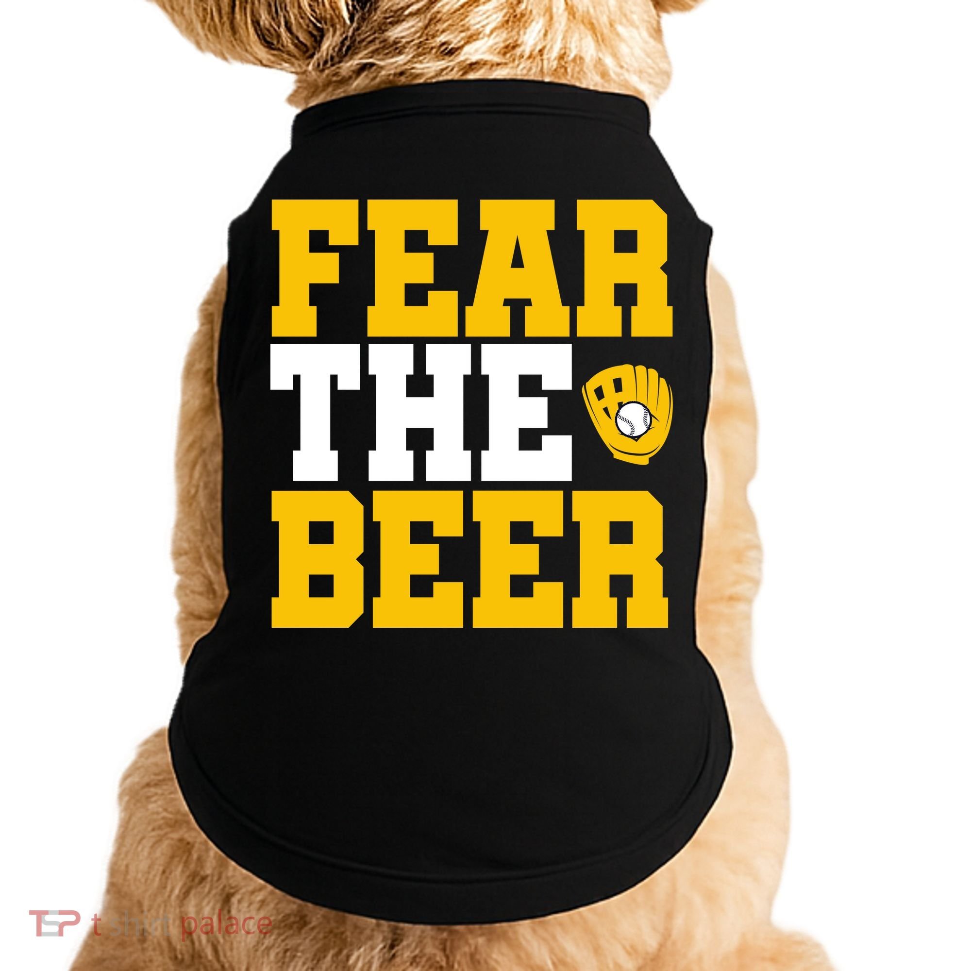 Fear The Beer Milwaukee Baseball Doggie Tank